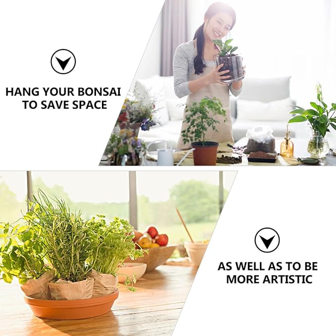 3pcs Hanging Flower Pot Rack Decorative Iron Planter Holder - Image 3