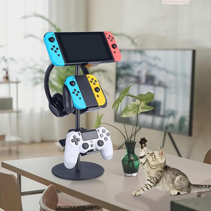 Controller Stand 3 Tier, Headphone Holder, Xbox PS4 PS5 Nintendo Switch - Image 2