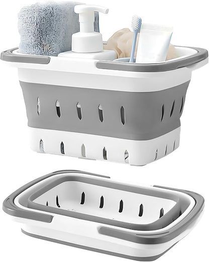 Fammart Portable Shower Caddy Tote – Collapsible Plastic Basket by Fammart