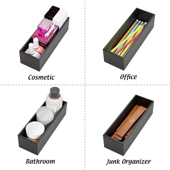 Black Bamboo Drawer Organizer - Image 7