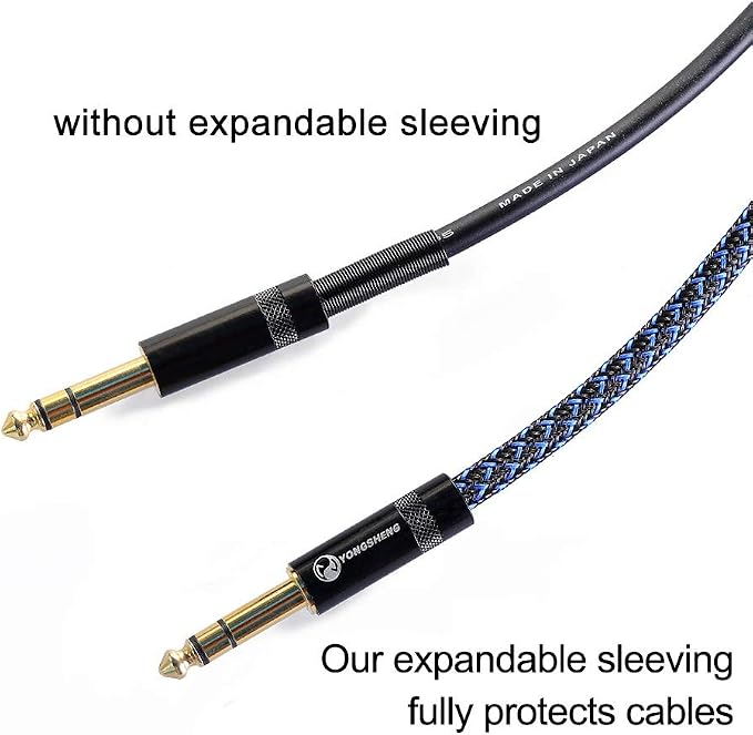 100ft - 1/2 inch PET Expandable Braided Sleeving – BlackBlue – Alex Tech - Image 2