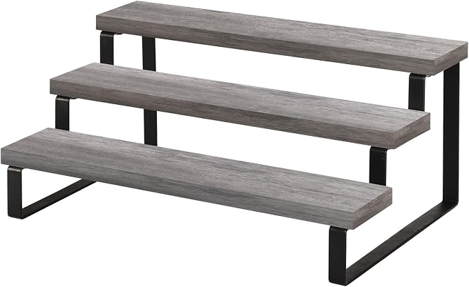 YINMIT Wooden Display Riser Stand, Tiered Perfume and Cologne Organizer Stand by YINMIT