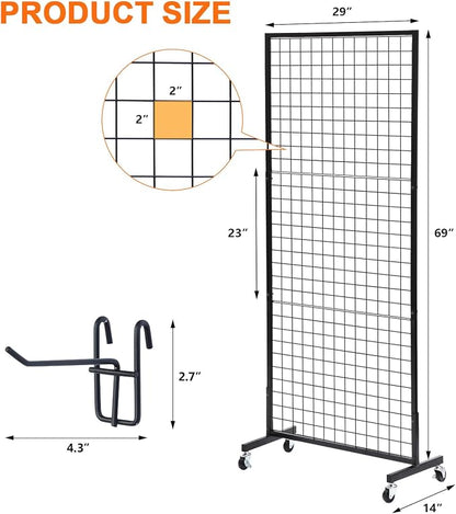 Eastern Tree 1 Pack 2.5'x 6' Three Pieces Grid Wall Panels Stand - Image 3