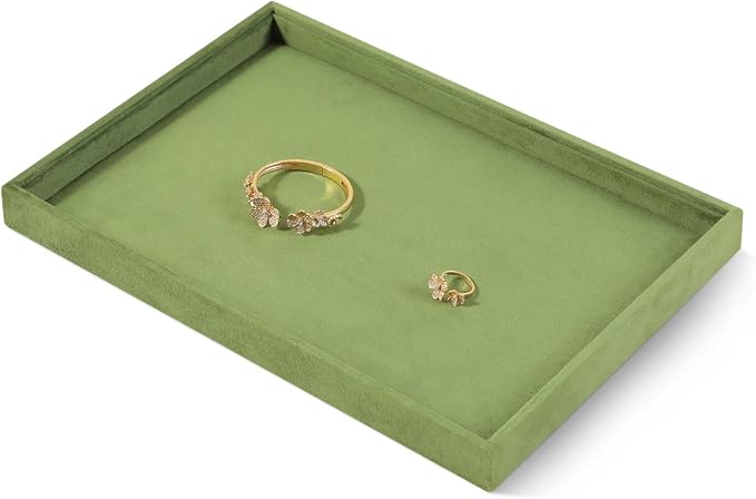 Velvet Stackable Jewelry Display Flat Tray - Image 3