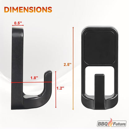 6-Pack Universal Magnetic Tool Hooks - Image 2