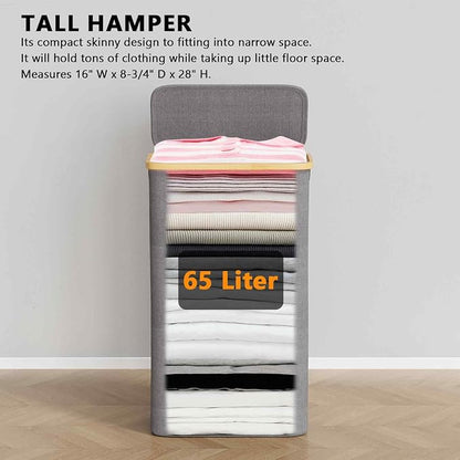 SpaceAid Slim Laundry Hamper - Image 2
