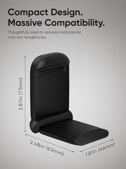 MAMUVIMO Headphone Stand, 2 Pack Headset Stand Foldable＆Sticky, Headphone - Image 7