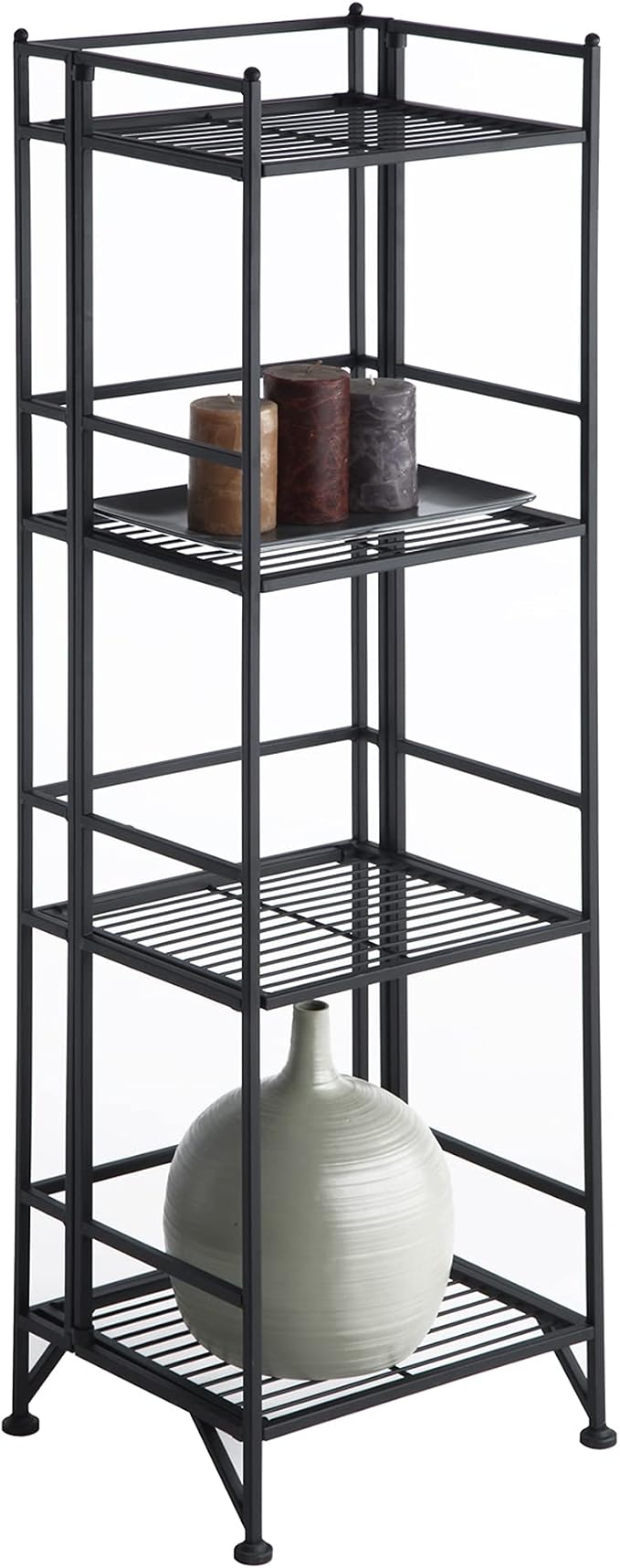 Convenience Concepts Xtra Storage 4 Tier Folding Metal Shelf - Image 4