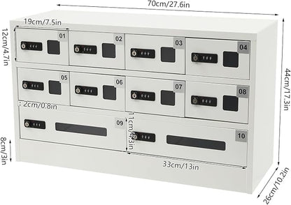 10 Slot Cellphone Charging Station Cell Phone Locker - Image 2