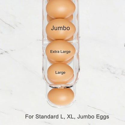Sotfamily Egg Holder for Fridge, FIFO Egg Roller for Eggs 12 Count, Dispenser - Image 5