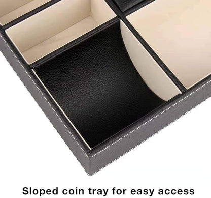 Baoyun Mens Valet Tray Organizer, Mens Jewelry Box, Nightstand Organizer - Image 5