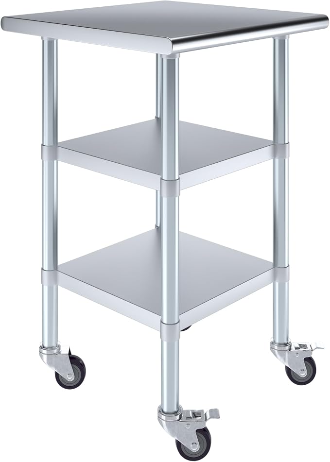 AmGood Stainless Steel Work Table by AmGood