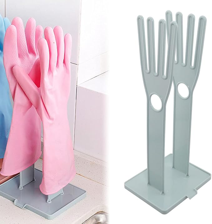 ZRM&E Gloves Stand Kitchen Multifunctional Rubber Gloves Drain Rack Towel - Image 4