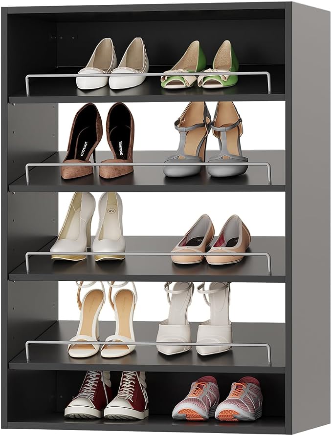 ROOMTEC 19.5" Shoe Shelf Short Tower Closet Unit, Modular Closet System by ROOMTEC
