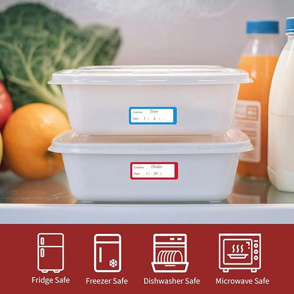1000 Freezer Labels with Dispenser, No Residue, Strong Adhesive, Waterproof - Image 8