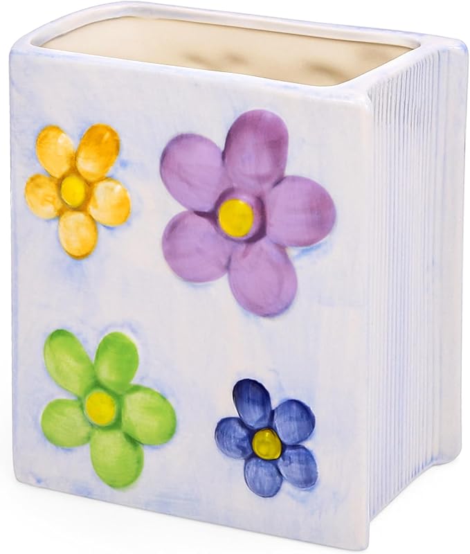 Book Vase Flower Pencil Cup Pen Holder by Busnos