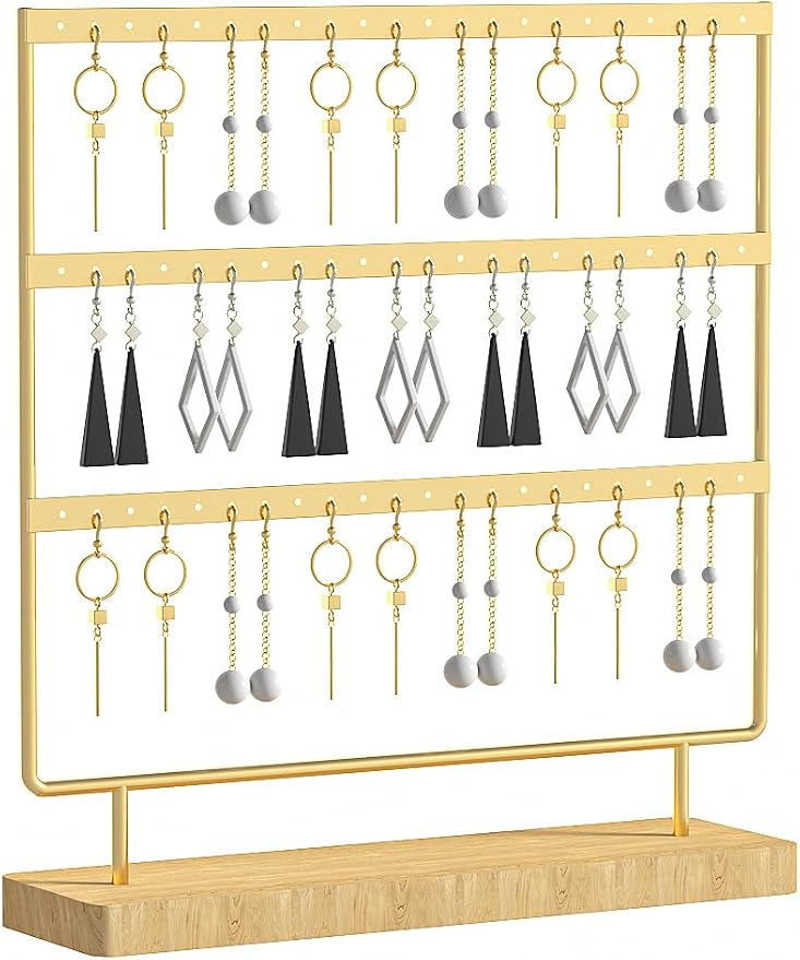 Earring Holder Organizer, Pierced Large Earrings Display Stand by Ausalivan