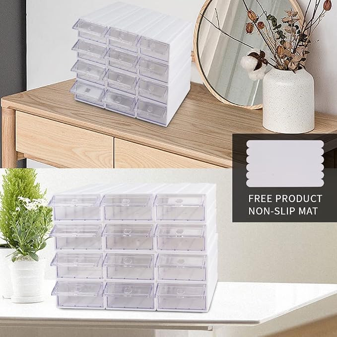12 Pcs Drawer Stackable Storage Cabinet - Image 5