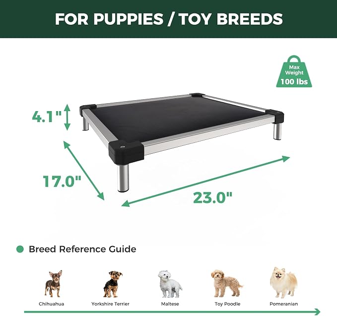 FXW TitanNest Chew-Proof Elevated Dog Bed, Raised Cot - Image 7