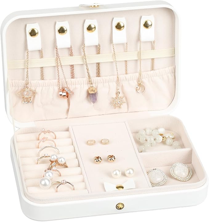 Small Jewelry Box, Travel Jewelry Case Portable Jewelry Boxes by V-LafuyJewelryBox