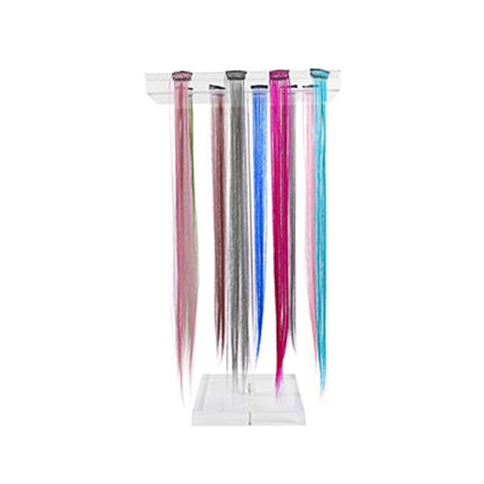 ANGGREK Acrylic Hair Extension Stand, Transparent Sectioning Display Hair - Image 3