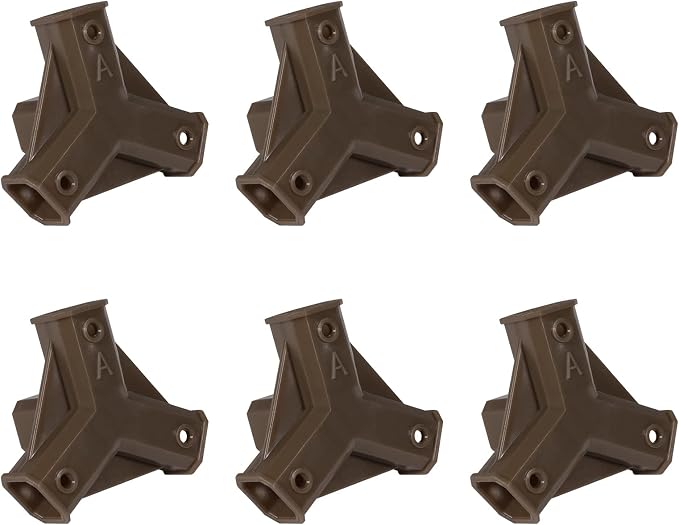Tikea 6Pcs 4-joint Connectors of Hexagon Plant Stand by Tikea