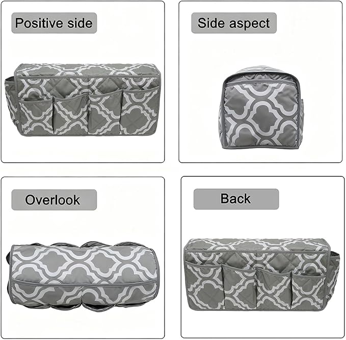 Armchair Caddy, Non Slip Sofa Armrest Organizer, Couch Armrest Remote Control - Image 3