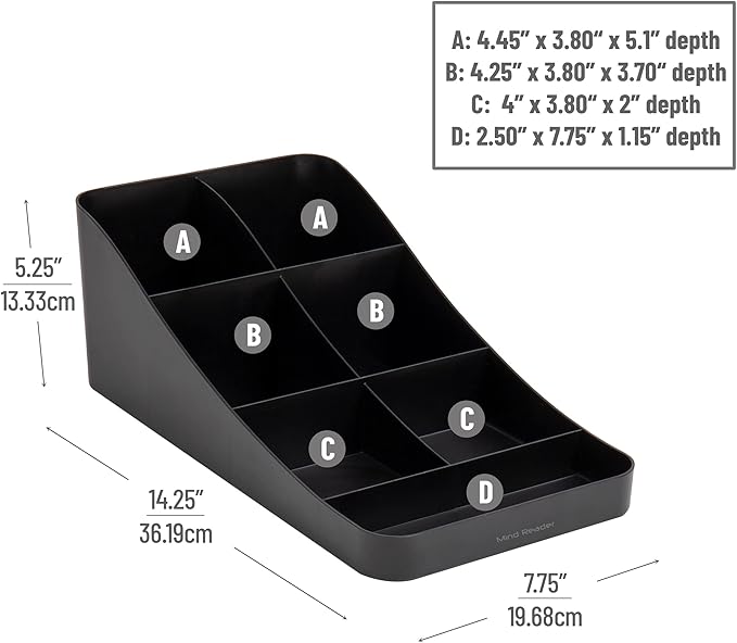 Mind Reader Cup and Condiment Station, Countertop Organizer, Coffee Bar - Image 3