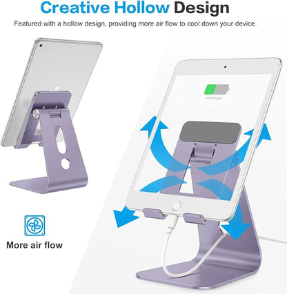 OMOTON Adjustable Tablet Stand for Desk, Upgraded Longer Arms for Greater - Image 5