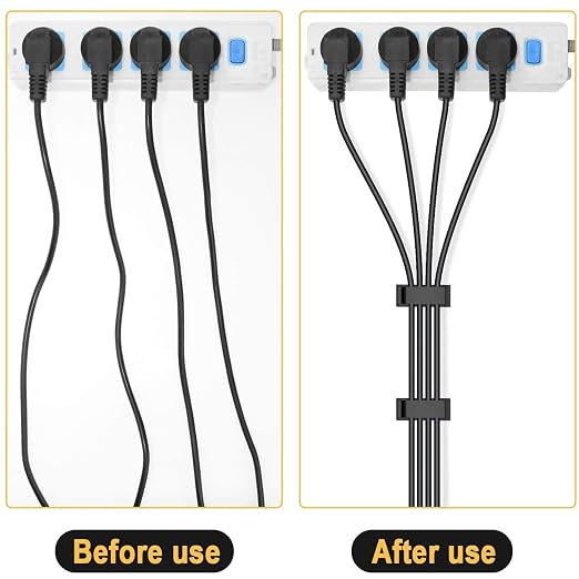 50Pcs Self Adhesive Cable Management Clips, Cable Organizers Wire Clips Cord - Image 6