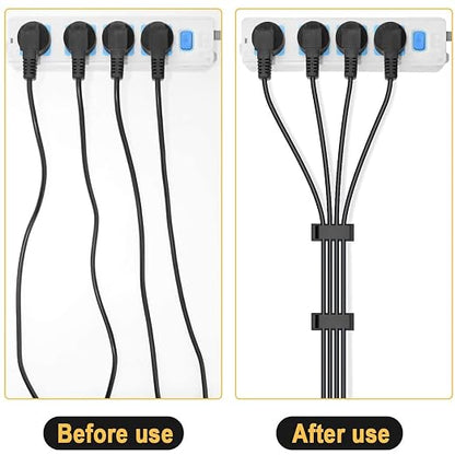 50Pcs Self Adhesive Cable Management Clips, Cable Organizers Wire Clips Cord - Image 6