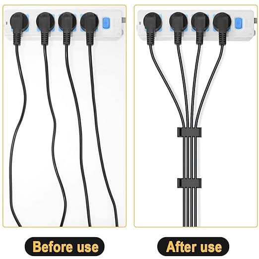 50Pcs Self Adhesive Cable Management Clips, Cable Organizers Wire Clips Cord - Image 6
