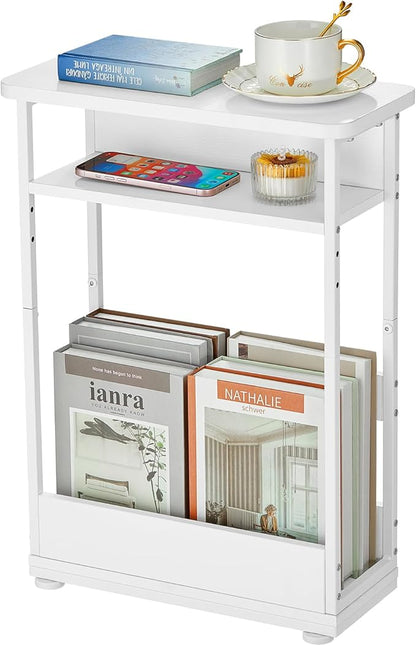 Narrow Side Table, 3-Tier Slim End Table by YEAKOO