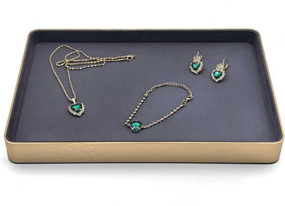 Metal Jewelry Tray, Valet Tray, Bedside Table and Desktop Organizer. It is - Image 3