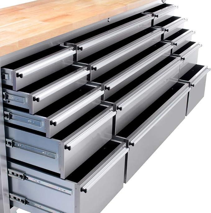 2 Pack - 72" Stainless Steel Rolling Tool Chest - Image 7