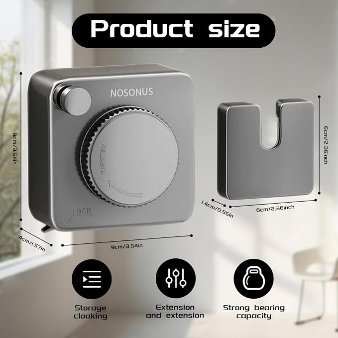 Retractable Clothesline Indoor, Non-Sagging Outdoor Clothes Line Retracting - Image 6