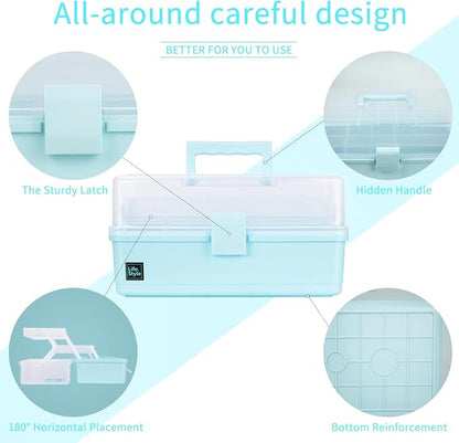Creahaus 13 inch Art Craft Organizer Storage Box - Image 4