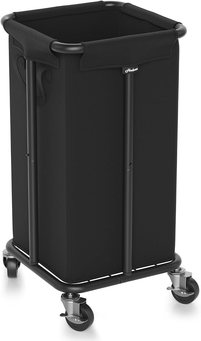 Laundry Basket with Wheels, Rolling Laundry Hamper, 30 Gal., Removable and - Image 9