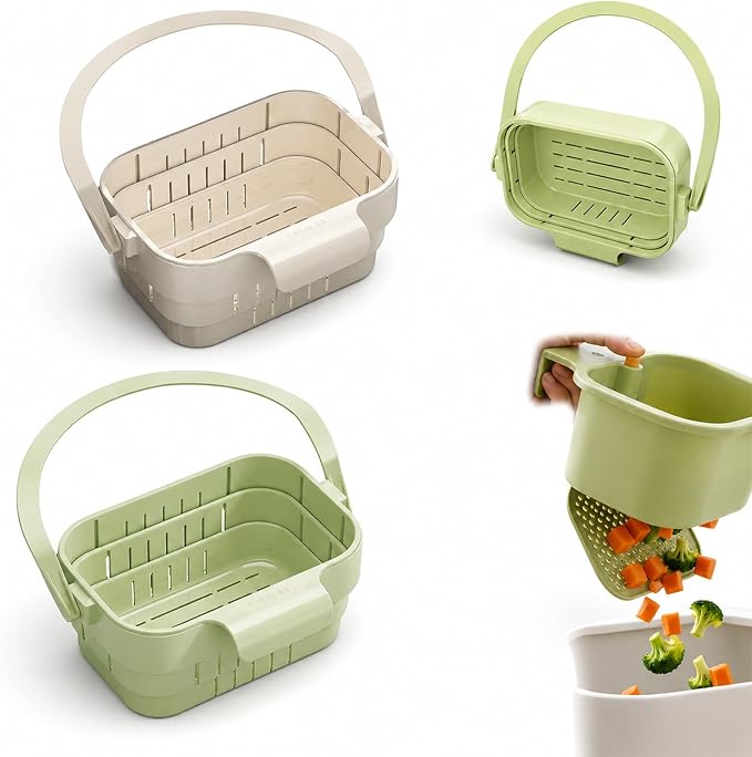 Foldable Hanging Kitchen Sink Drain Basket, 2027 New Faucet Hanging Strainer by Unknown