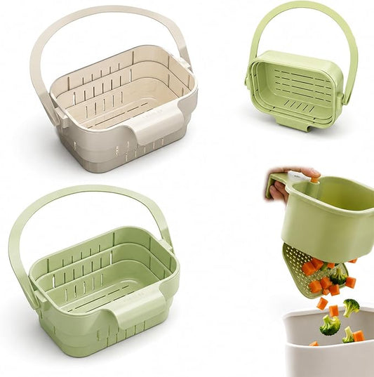Foldable Hanging Kitchen Sink Drain Basket, 2027 New Faucet Hanging Strainer by Unknown
