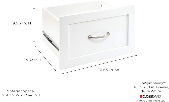 ClosetMaid SuiteSymphony Wood Closet Drawer, Add On Accessory, Shaker Style - Image 3