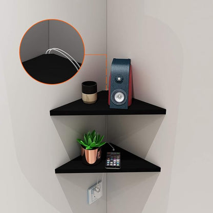 evron Corner Mounting Shelf Set of 2 – Easy to Install Floating Wall Shelves - Image 5