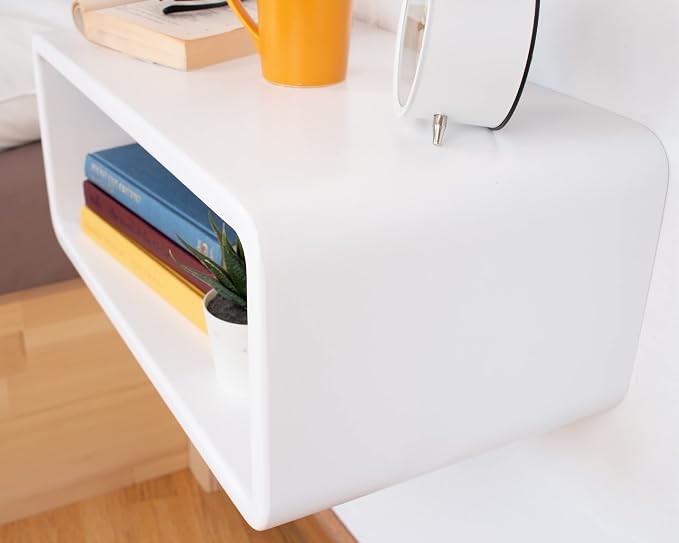Floating Nightstand Wooden, Bedside Table, Nightstand Shelf, Wall Mounted - Image 4
