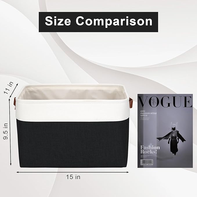 Storage Bins Large Fabric Storage Baskets - Image 3