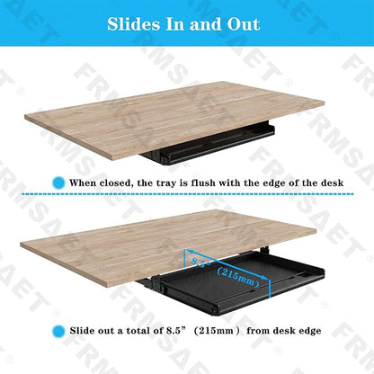 FRMSAET Office Furniture Accessories Keyboard Drawer Under Desk Multipurpose - Image 3