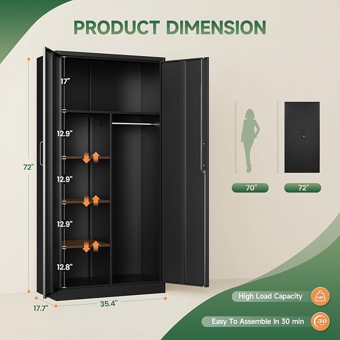 Letaya Metal Storage Cabinets Locker - Image 3