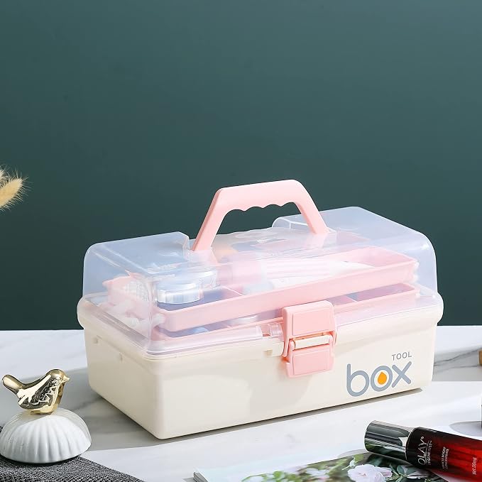 12'' Three-Layer Clear Plastic Storage Box/Tool Box - Image 5