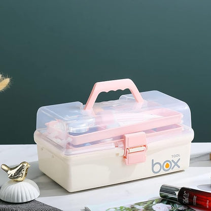12'' Three-Layer Clear Plastic Storage Box/Tool Box - Image 5