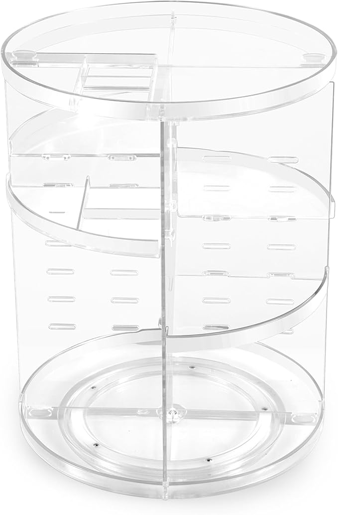COYAHO 360 Rotating Makeup Organizer, Spinning Countertop, Cosmetic Holder Shelf - Image 2