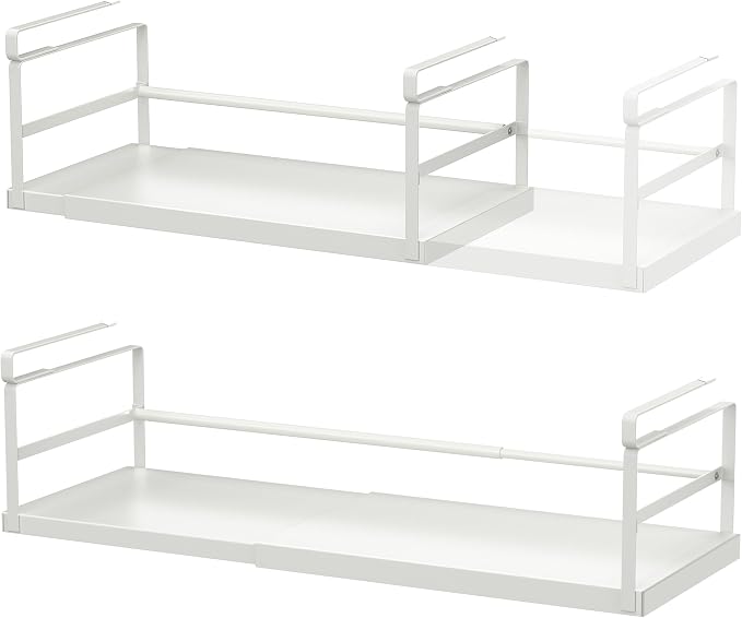 Finnhomy 2 Pack Under Cabinet Organizer, Pantry Organizers and Storage by Finnhomy